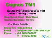 we are providing cognos tm1 online training