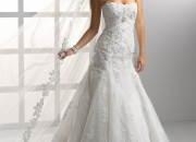 Wedding Dress A Line Floor Length Two In One Tulle Sweetheart and Strapless With Lace
