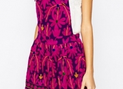 Mochi Pinafore Dress with Bright Embroidery
