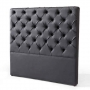 Luxo Verona King Upholstered PU Leather Headboard - Black