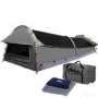 King Single Camping Canvas Swag Tent with Bag