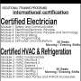 Vocational Training Certified Electrician And HVAC & Refrigeration